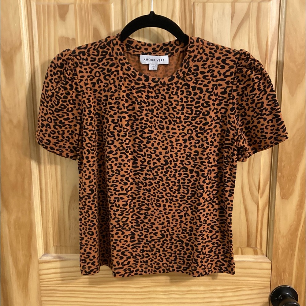 Amour Vert animal print top